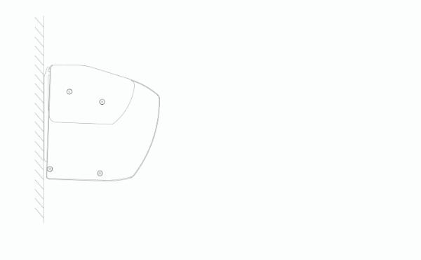 Silver-Plus pritrjen na steno