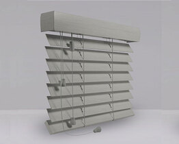 Lesene notranje žaluzije peščene barve