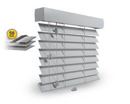 Lesena žaluzija 50 mm, lestev na vrvici