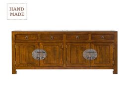 Predalnik Ibuku s 4 vrati + 4 predali, rjav 174x50x90 cm