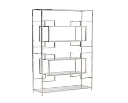 Knjižna omara Hypnose srebrna 115x40x202 cm
