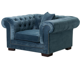 Fotelj Chesterfield Classic Velvet Midnight 118x96x77cm