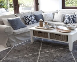 Dywan Royal Rhombs temno siva/krem 160x230cm