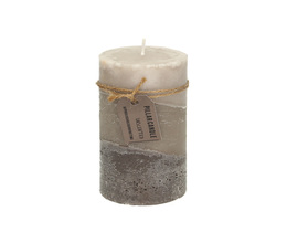 Świeca Lucia 14 cm marmorno rjava