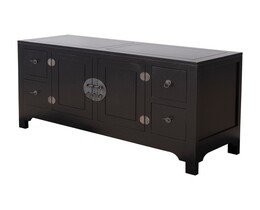 Predalnik Modern 137x45x76cm črne barve