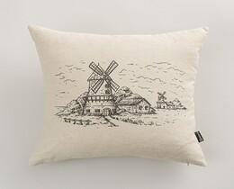 Prevleka za blazino Countryside Windmill 45x45 cm