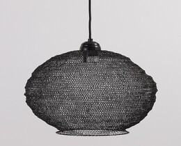 Viseča svetilka Nina črna 48 cm