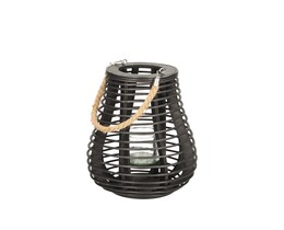 Lampion Vela 33 cm črne barve