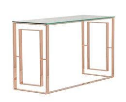 Konzolna mizica Eternic rožnato zlato 120x40x80cm