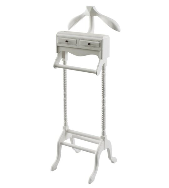 Coat rack Chester standing 125cm white
