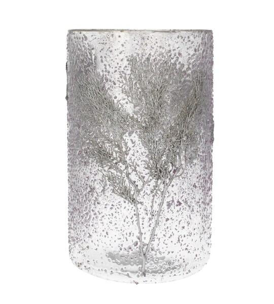 Świecznik Twig II ⌀20cm silver