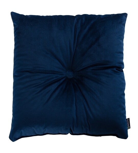 Square Velvet Cushion with Button