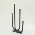 Świecznik metalowy Sculptura 30x9x69 cm