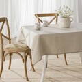 Linen Tablecloth with Lace