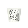Cover for flower pot Face II 12cm